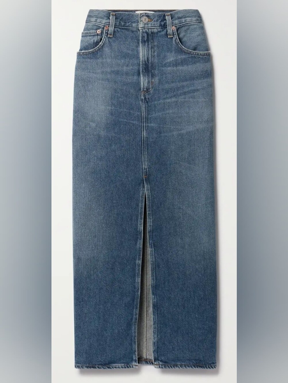AGOLDE Leif Denim Maxi Skirt 25W
